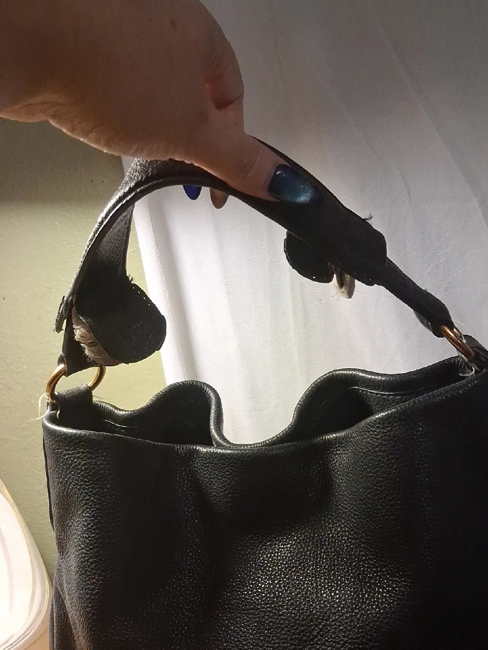 Marc By Marc Jacobs Black Leather Hobo Shoulder Bag